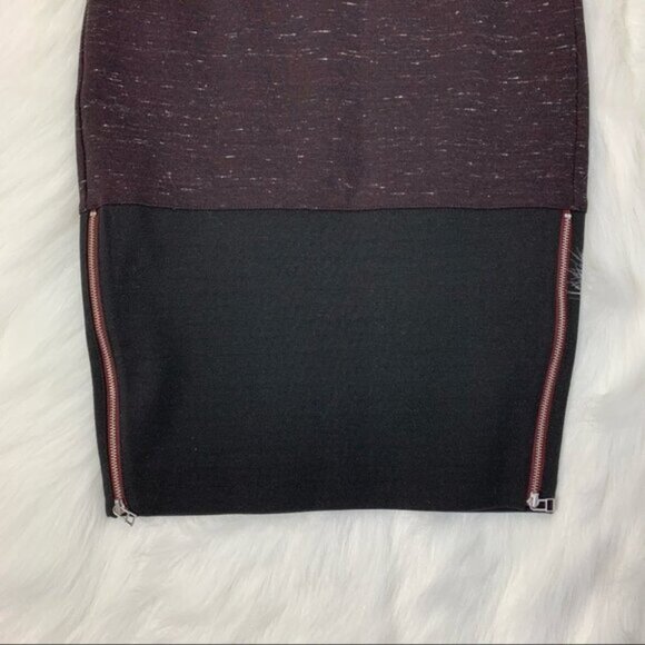 Aritzia Wilfred Campagne Pencil Skirt Heathered High Rise Waist zipper Size 0 - Picture 8 of 15